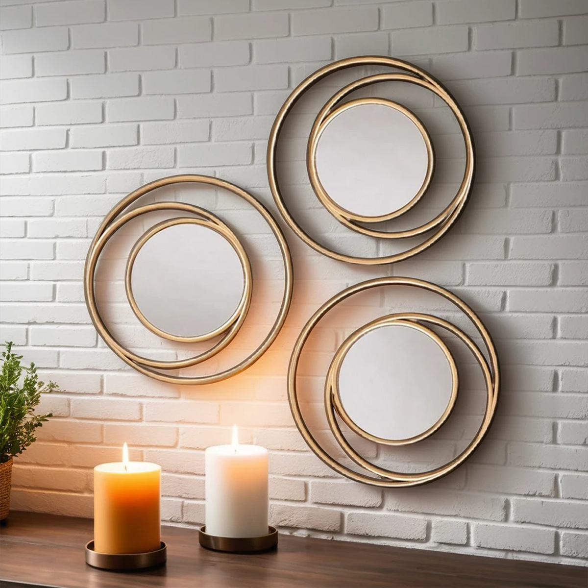Brass Mirror